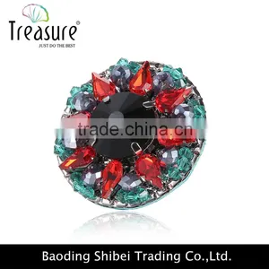 2016 Spring Hot Selling Elegant Round Ring With Shining Crystal thumbnail-2