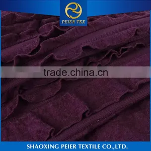 Fancy Anti Static Peach Finish Tricot Shiny Breathable Polyester Fabric Spandex Tubular Fabric thumbnail-2