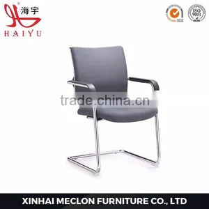 C103 Popular Leather Conference Executive Chair Office Chairs Without Wheels thumbnail-3