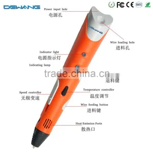 2016 New Design First Generation 3D Pen And 3D Print Semi-Automatic Digital Printer Pens 3d Printer Pens thumbnail-4