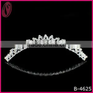 Best Price Full Rhinestone Jewelry Design Girls Tiara Crown thumbnail-1