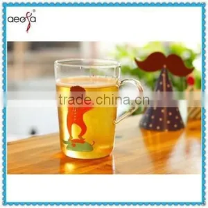 Handle Glass Cup Mug Clear Glass Coffee Mug thumbnail-1