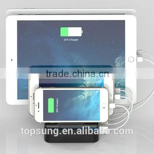 Amazon Top Sale 5 Port Usb Mobile Phone Charger With Quick Charge for Cell Phone thumbnail-4