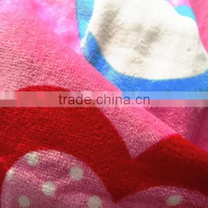 Full Screen Printed Heart Design Girl Beach Towel Blanket thumbnail-2