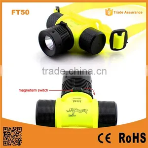 LED Diving Headlamp C-REE Led Flashlight Waterproof Diving Flashlight thumbnail-1