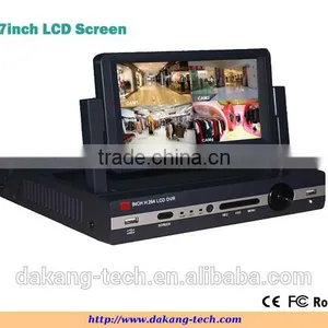 4ch 960H Lcd Screen DVR,H.264 DVR Recording DVR,7inch LCD Screen,4ch D1 Realtime P2p Cloud DVR thumbnail-1
