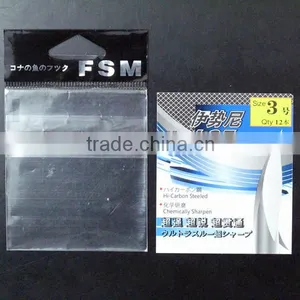 Printed Bopp Bags for Fish Hooks Packaging With Paper Card Inserted thumbnail-1