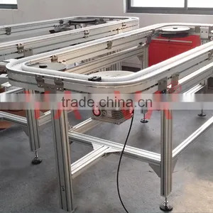 Plastic Flexible Chain Conveyor Belt / Top Chain Conveyor for Beverage Manufacture thumbnail-1