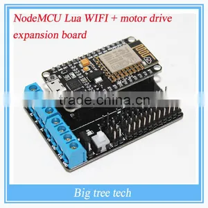 NodeMCU Lua WiFi + ESP Motor Drive Expansion Board Kit ESP12E Lua WiFi Smart Car E201+E206 thumbnail-1