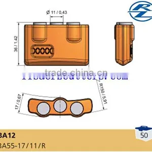 BA12 Auger Bits Rock Drilling Teeth Tungsten Carbide Mining Picks thumbnail-1