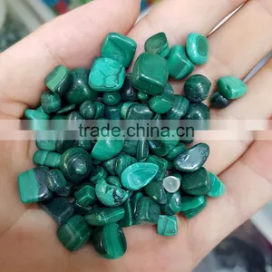 Polished Small Green Malachite Tumble Stones thumbnail-2