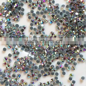 Deluxe Multi-shine AB Ss10 Hot Fix Iron on Applique Rhinestone thumbnail-1