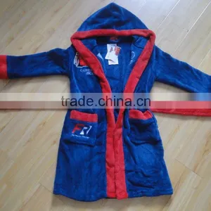 100% Cotton Terry Bathrobe With Embroidery thumbnail-4
