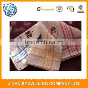 Wholesale Cheap 100% Cotton Kitchen Towels, Embroidery Tea Towel thumbnail-2