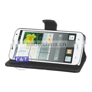C&T Excellent Quality Most Popular Magnetic Leather Card Slot Case for Huawei Ascend G730 thumbnail-5