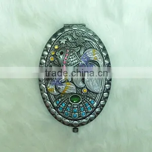 Good Selling Rhinestone Cosmetic Compact Mirror thumbnail-1
