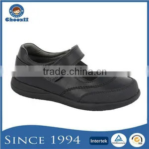 Top Grade Girls Black Action Leather School Kids Shoes Children thumbnail-1