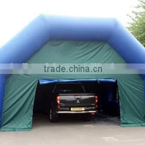 Large Size Blue Green Inflatable Garage Tent thumbnail-1