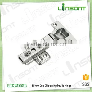 China Manufacture Soft Close Clip on Hydraulic Hinge Furniture Accessories Cabinet Hinge thumbnail-1