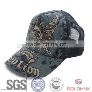 Mesh Cap for Girl ,Skull Mesh Cap ,Fashion Mesh Cap thumbnail-1