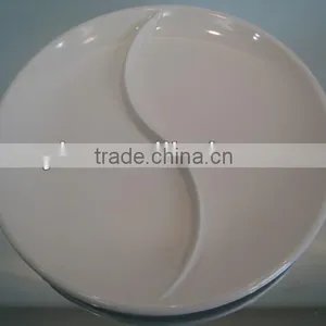 Eight Diagrams Shaped Sectional Melamine Dinner Plate thumbnail-1