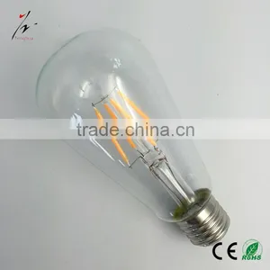 New Mould Led Bulb ST64 Clear Glass E27 Led Light 4W thumbnail-1