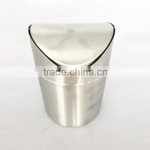 Street Trash Bins Folding Trash Bin Stainless Steel 430 Metal Trash Can Trash Bin thumbnail-1