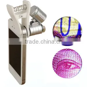 60X Pocket Mini Microscope Loupe / Phone Clip Microscope / Mobile Phone Microscope thumbnail-1
