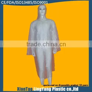 China's White Waterproof Disposable Plastic Body Suit thumbnail-1