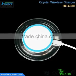 2015 New Design Acrylic Wireless Charger Accept Customize LOGO Wireless Charger for Samsung Galaxy Note 3 thumbnail-2