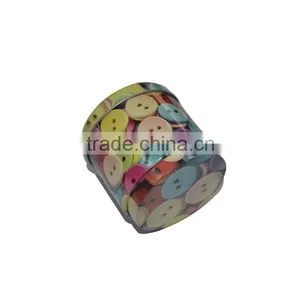 Round Metal Buttons Tin Box thumbnail-3