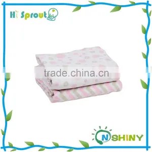 Pink Chevron Popular Baby Muslin Diaper thumbnail-1