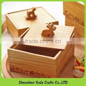Cute Designed Wooden Material Storage Box MDF Candy Container thumbnail-1