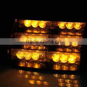 18 LED 12V Strobe Emergency Flashing Warning Light + Car Cigarette Adapter thumbnail-2