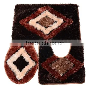 100%polyester Long Pile Shaggy Machine Made Silk Bathroom Carpet thumbnail-5