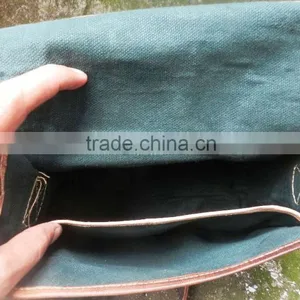 Camel Brown Leather Vintage Cross Body Messenger Bags thumbnail-4