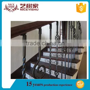 Wrought Iron Stair Handrail / Stainless Steel Handrail Bracket for Sale thumbnail-1