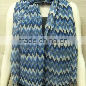 New High Fashion Zig-Zag Wool Shawls/scarves thumbnail-1