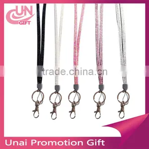 Hot Selling Luxury Custom Fashion Rhinestone Lanyards With id Badge Holder thumbnail-1