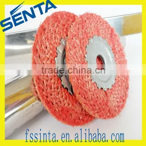 4 Inch Red Sisal Wheel For Stainless Steel thumbnail-1