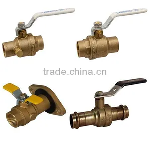 Three Way Reduced Bore Brass Ball Valve thumbnail-1