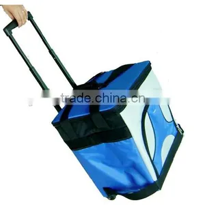 Fashion Trolley Food Cans Insulated Cooler Ice Bag With Wheel thumbnail-3