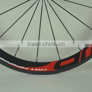 2015 New Arrival Ffwd 700C Clincher Carbon Fiber Wheelset Chinese Bike Wheels High-profile Carbon Wheels thumbnail-5
