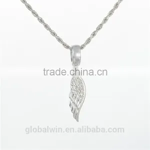 Angle Wing Metal Charms European Charm Bracelet Necklace 100% Real 925 Sterling Silver S193 Best Gifts For You Or Friends thumbnail-1