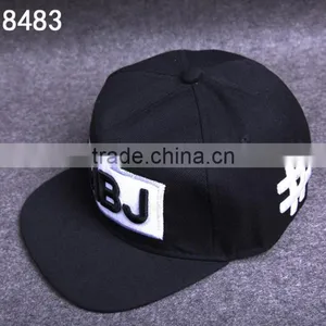 Custom Snapback Caps Flat Brim Cotton Twill Snap Back Hat Wholesale thumbnail-2
