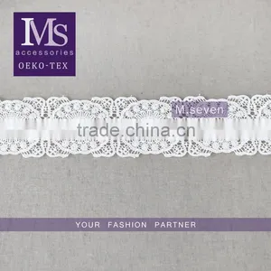 Good Price 100% Polyester Guipure Lace Trim Liturgical Lace Trim Bridal Lace Trim thumbnail-1