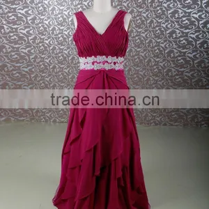 RSE690 Off The Shoulder Lace Up Back Plus Size Burgundy Mature Red Mother Of The Bride Dresses thumbnail-3