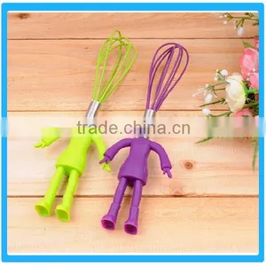Silicone Man Shape Whisk Handheld Egg Mixer Cheapest Kitchen Eggbeater thumbnail-1