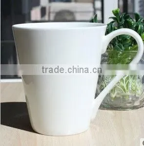 Pure White Ceramic Mug for Coffee thumbnail-1