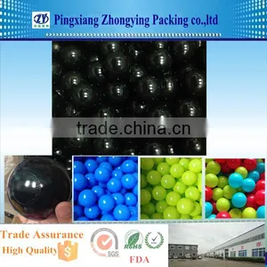 Long Service Life 6cm Black Plastic Play Pit Balls for Children Play thumbnail-1